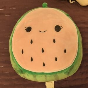 Squishmallows Pink and Green Watermelon Stuffed Animal